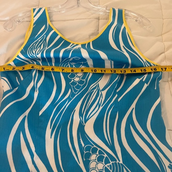 Lily Pulitzer Resort White Joe Fish Delia Shift Dress - Picture 5 of 6